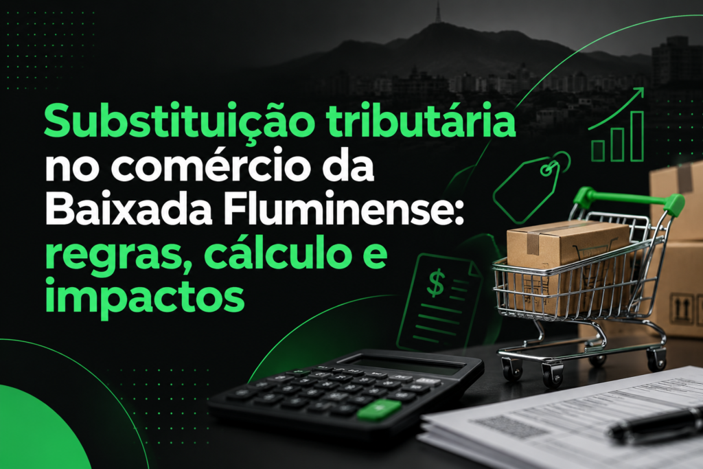 Substituição tributária no comércio da Baixada Fluminense: regras, cálculo e impactos